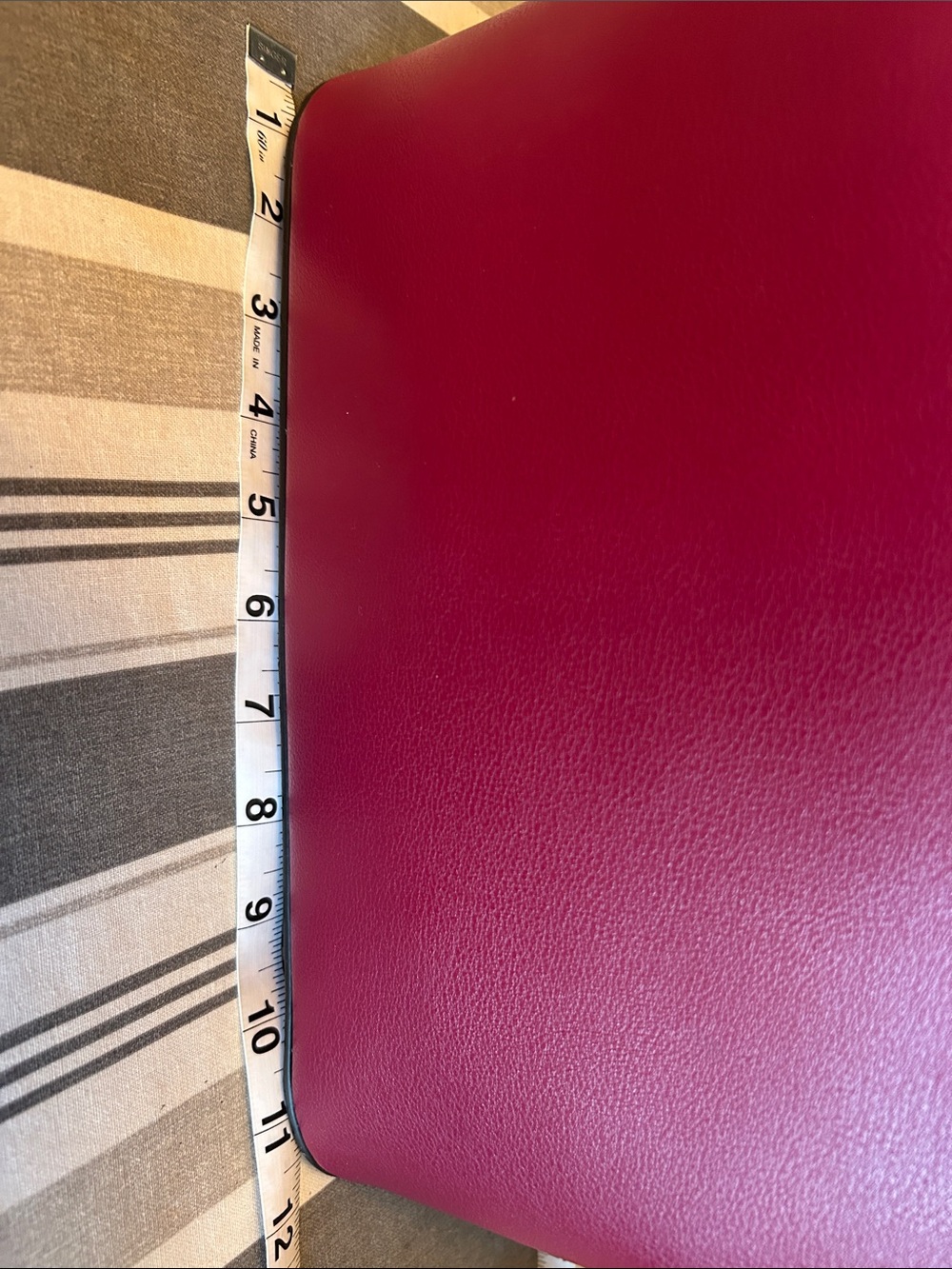 Calvin Klein Cherry Red Patent-Trim Tote - Picture 6 of 7